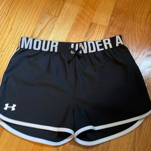 Youth Large Under Armour athletic shorts, black